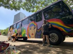 onibus lilas no rio grande do sul