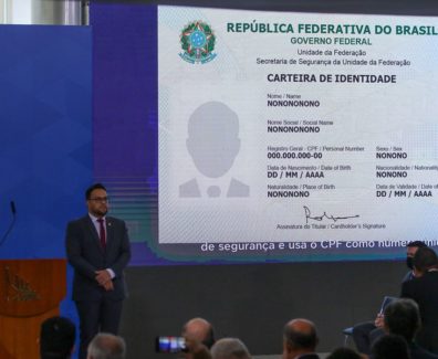 Solenidade de lançamento da Carteira de Identidade Nacional.