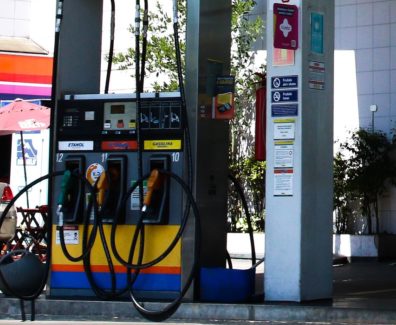 São Paulo – Posto de gasolina em Pinheiros.