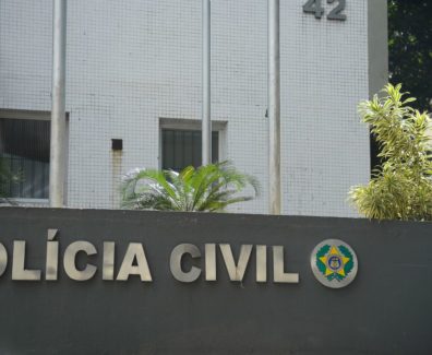 Fachada da Secretaria de Estado da Polícia Civil, no centro do Rio de Janeiro