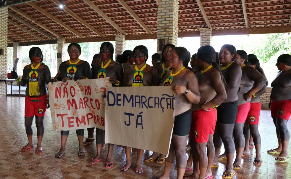 Indígenas de MT comemoram vitória contra marco temporal