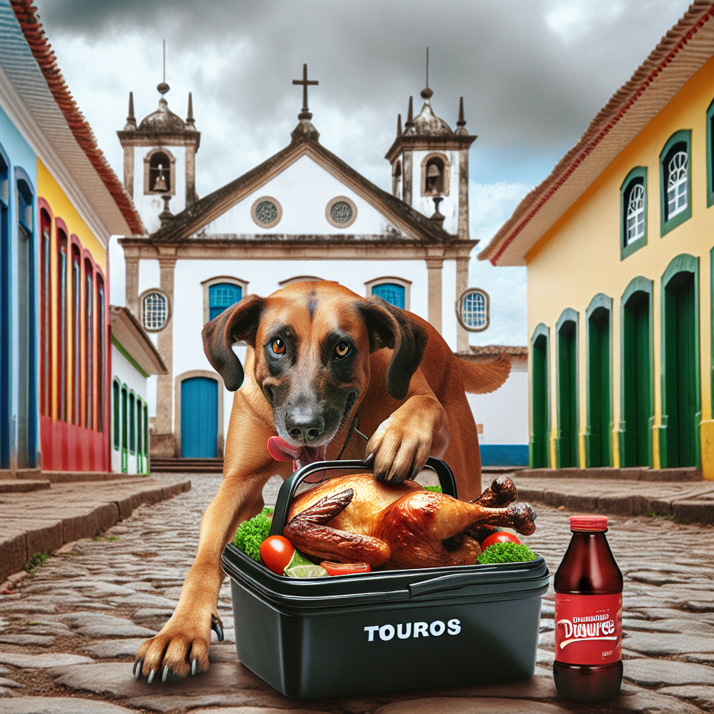 Cachorro Rouba Marmita com Frango Assado em Touros, RN