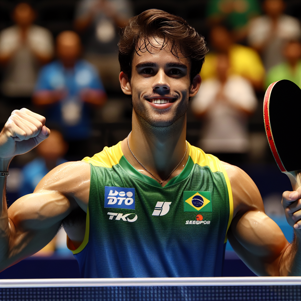 Hugo Calderano brilha no WTT Singapura Smash com vitórias expressivas