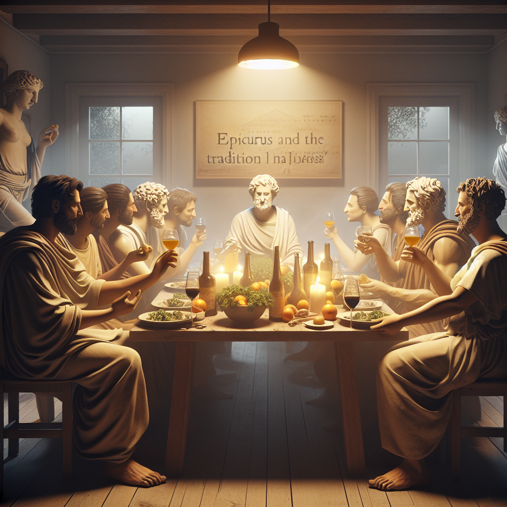 Epicuro e a Tradição da Felicidade: A Tranquilidade do Jantar entre Amigos