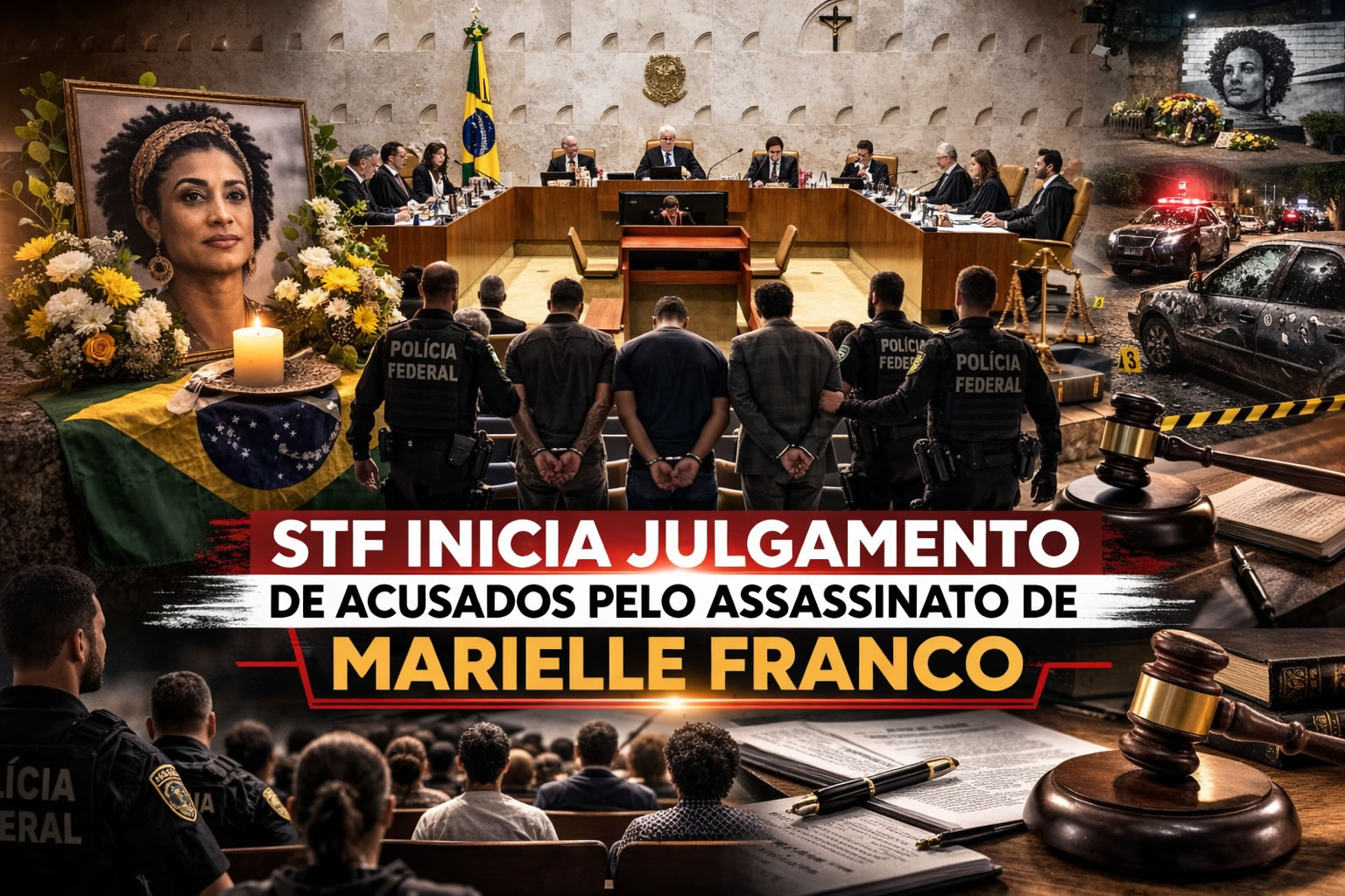 STF Inicia Julgamento de Acusados pelo Assassinato de Marielle Franco