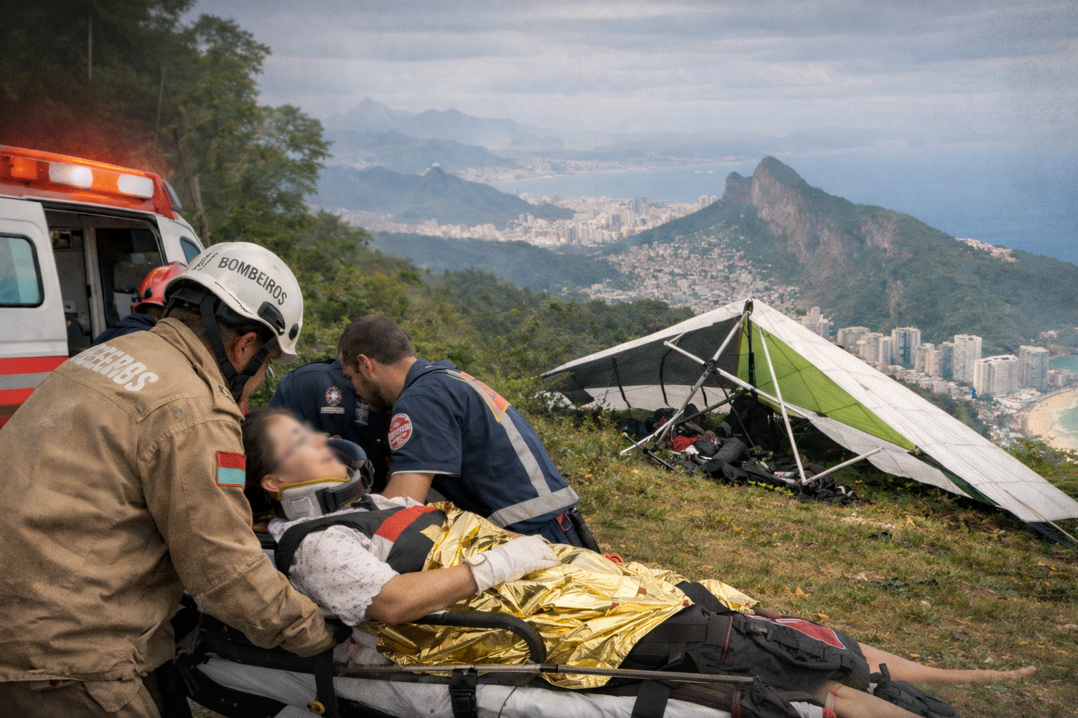Tragédia em São Conrado: Turista Americana Morre Após Queda de Asa-Delta