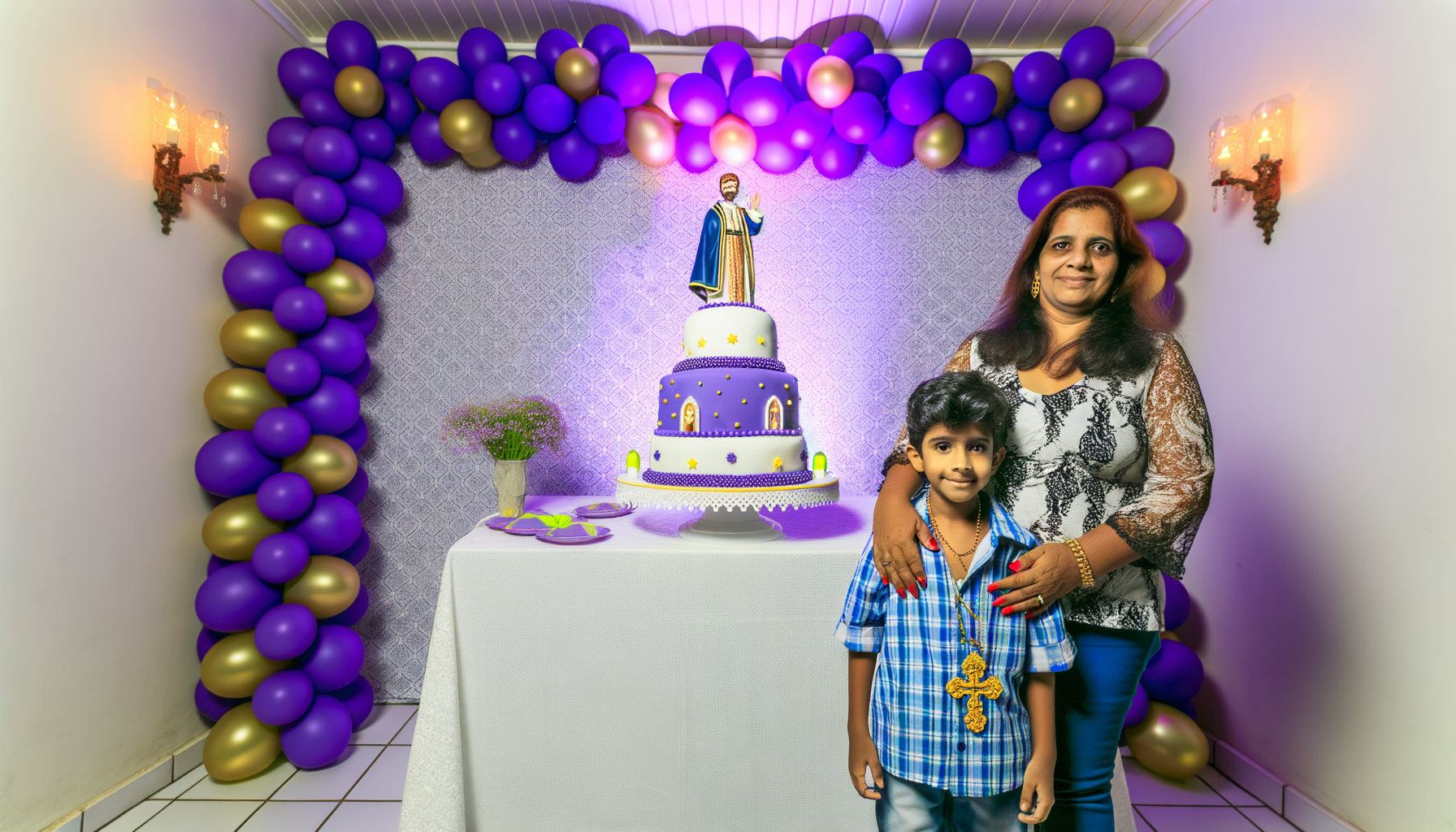 Menino de 5 anos escolhe festa dedicada ao Senhor dos Passos em Santa Catarina