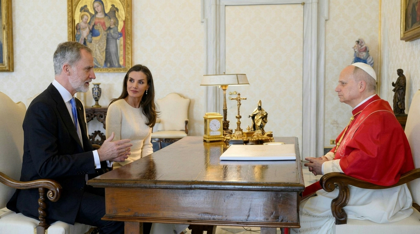 Audiência no Vaticano: Papa Leão XIV recebe reis da Espanha e discute paz