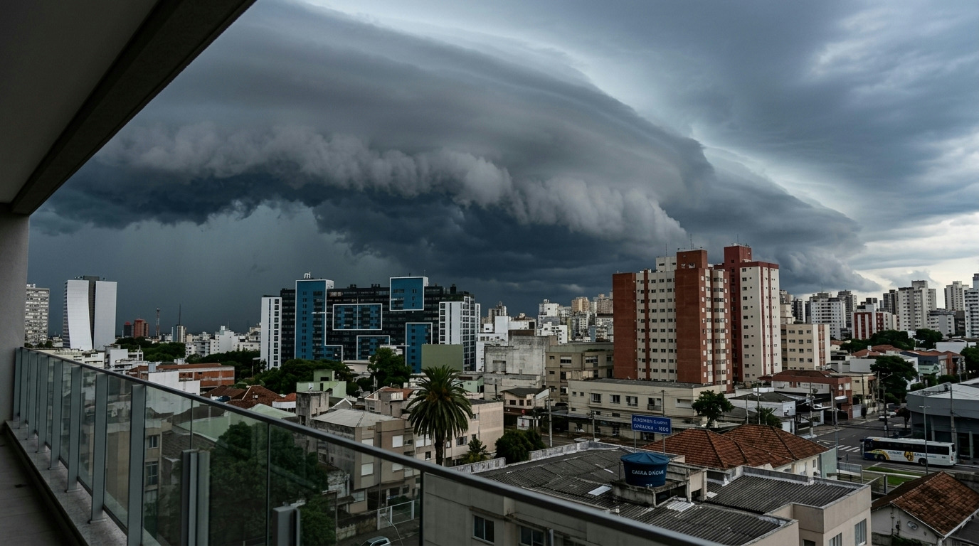 Fria: Frente fria avança sobre o Rio Grande do Sul e traz ventos de até 100 km/h