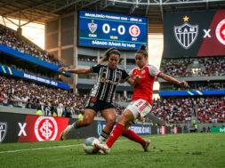 Brasileirão feminino: TV Brasil transmite Atlético-MG x Internacional neste sábado