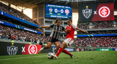 Brasileirão feminino: TV Brasil transmite Atlético-MG x Internacional neste sábado