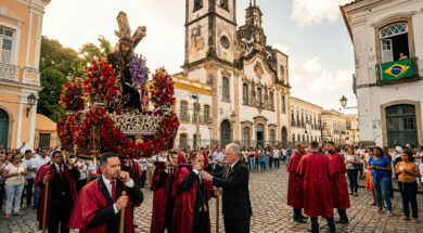 Procissão do Senhor Bom Jesus dos Passos emociona fiéis no Recife