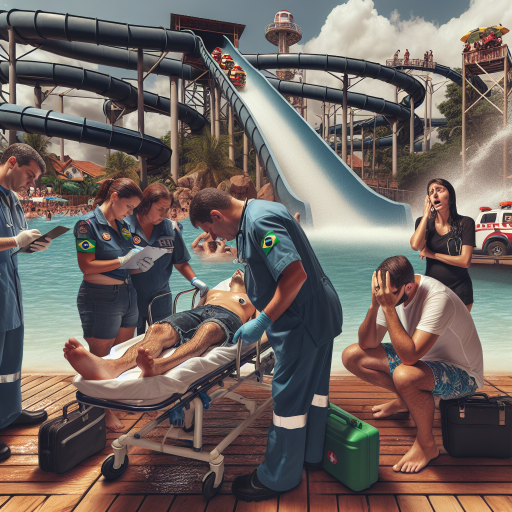 Acidente em Toboágua em MG: Homem Internado e Família Denuncia Falta de Socorro