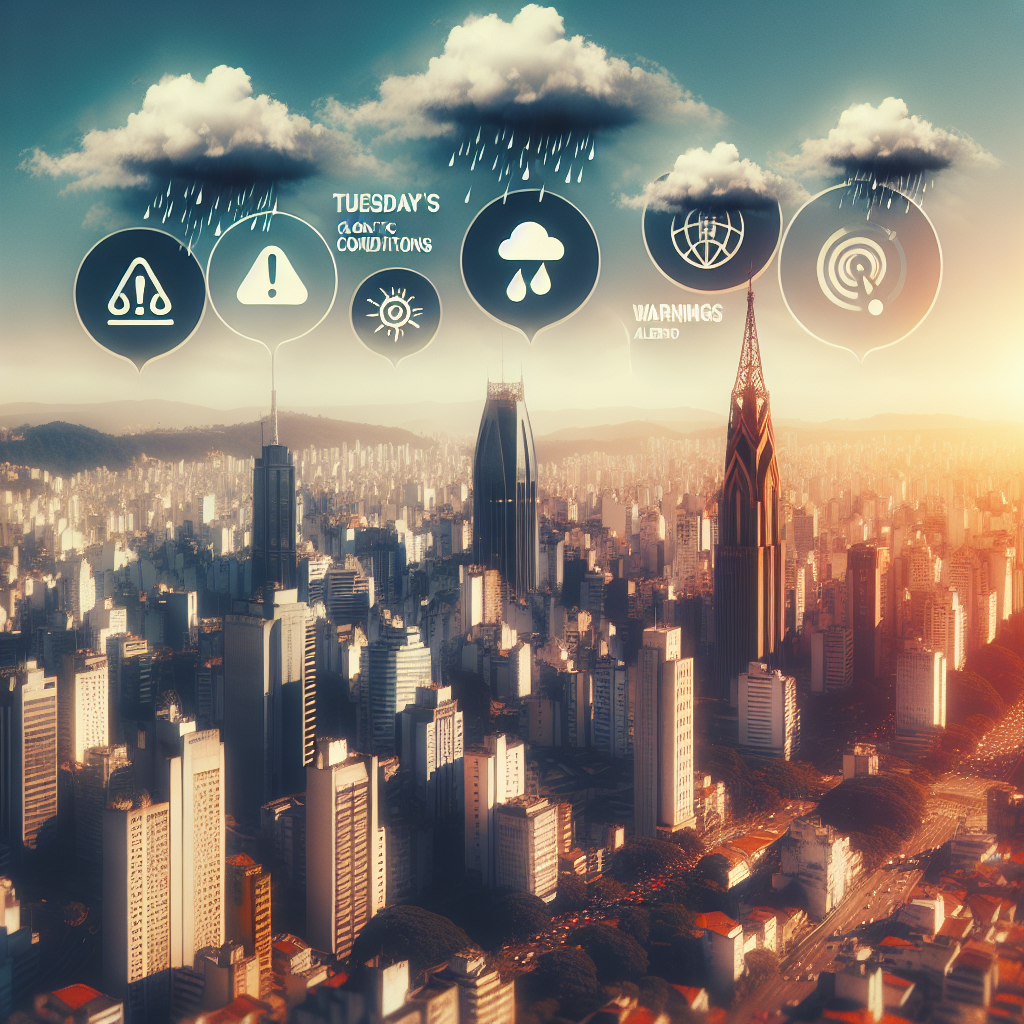 Previsão do Tempo para Terça-feira (10) em São Paulo: Condições Climáticas e Alertas