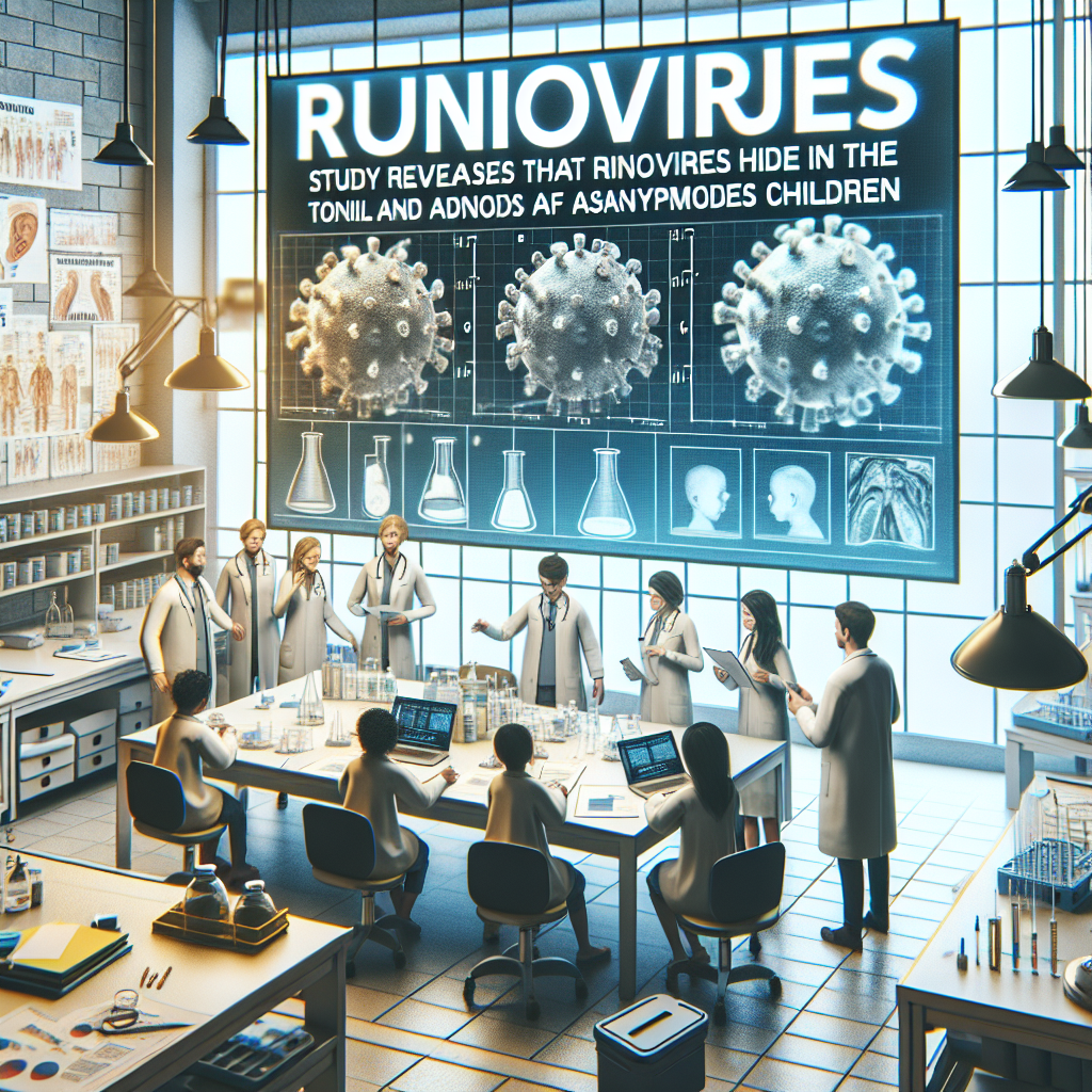 Estudo Revela que Rinovírus se Oculta nas Amígdalas e Adenoides de Crianças Assintomáticas