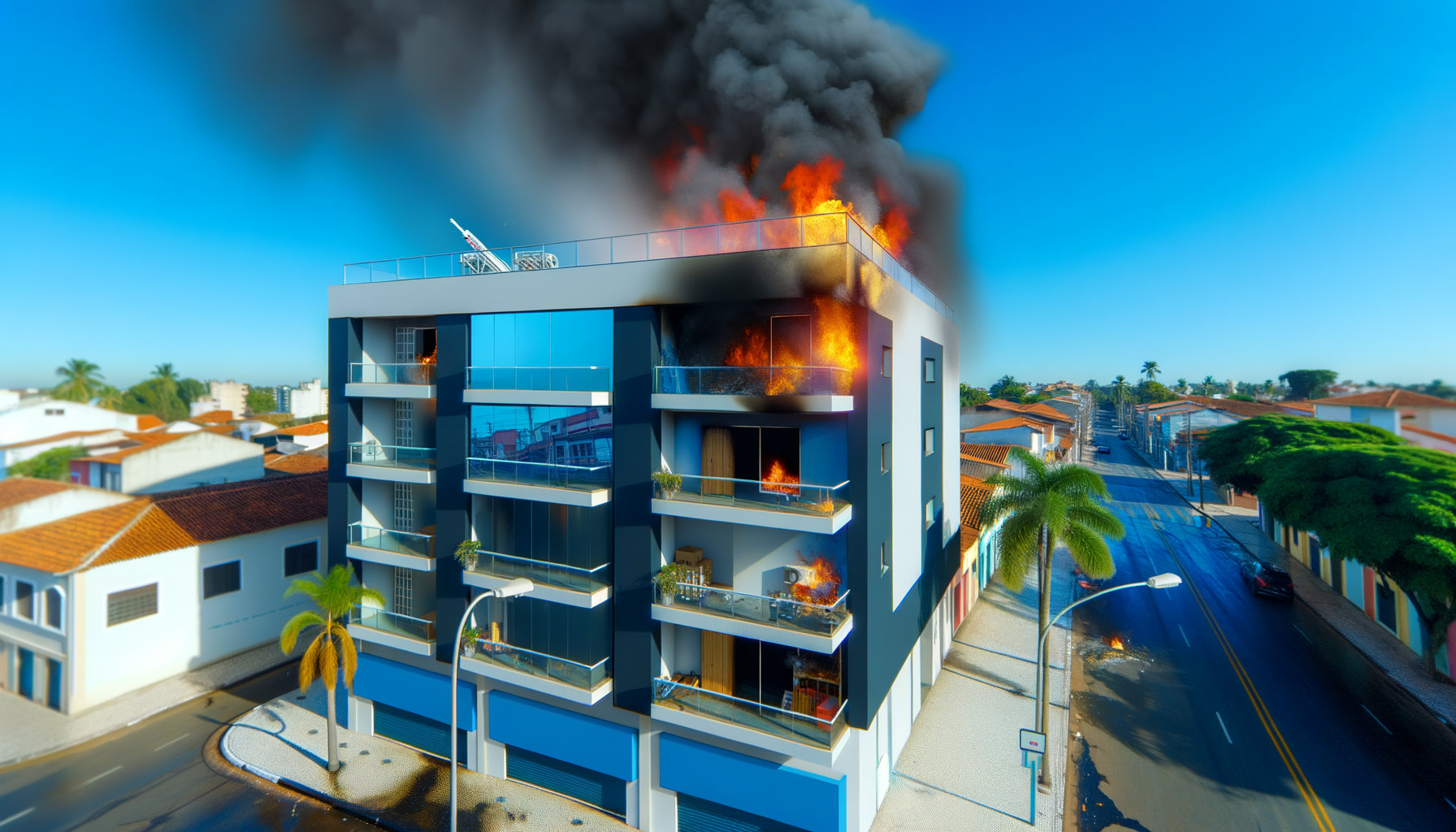 Queda de avião em Capão da Canoa provoca incêndio e causa três mortes