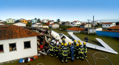 Tragédia aérea no Rio Grande do Sul: quatro vítimas identificadas após queda de avião em Capão da Canoa