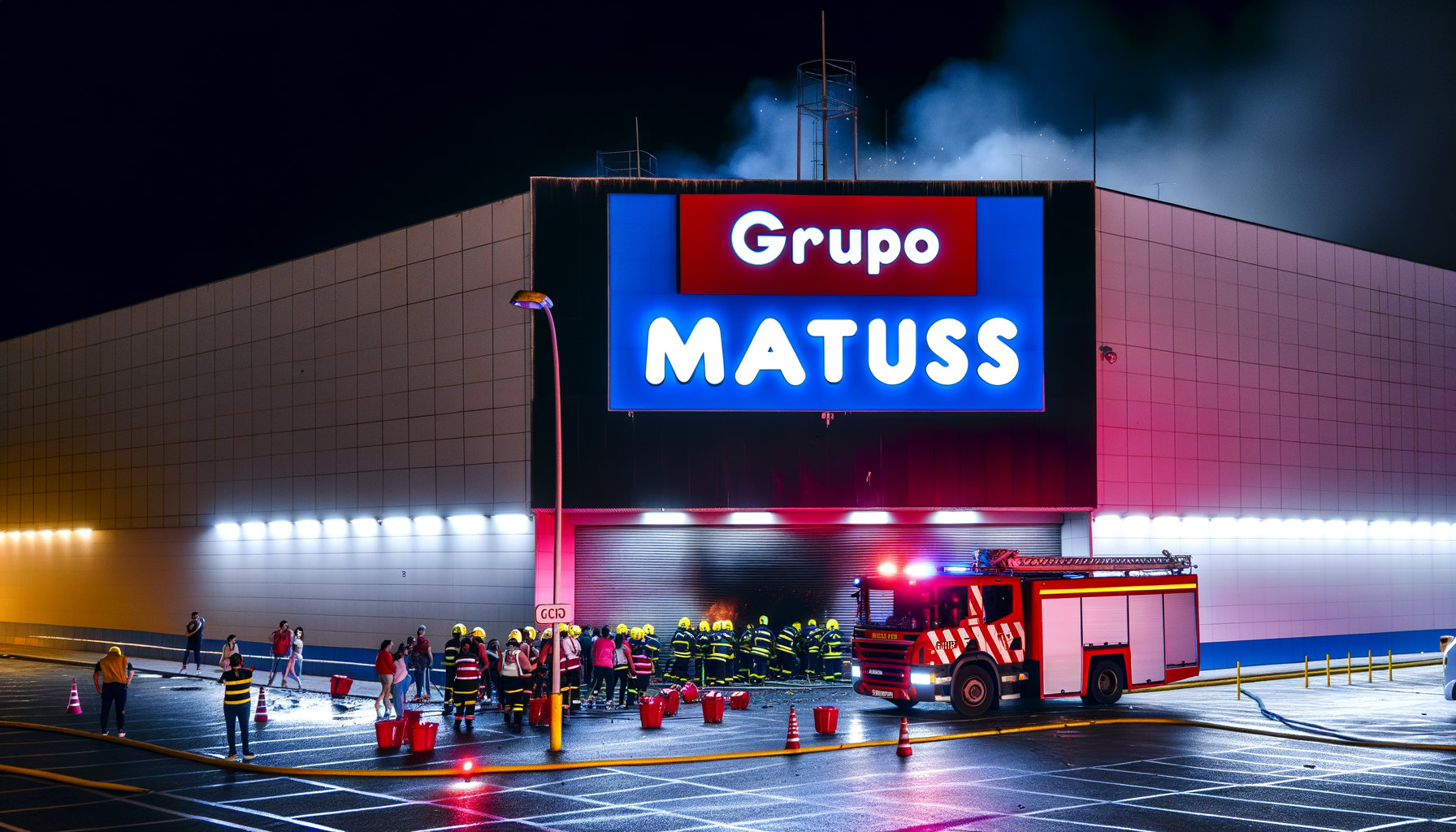 Chamas em depósito de supermercado na Cohama: suspeita de falha elétrica investigada