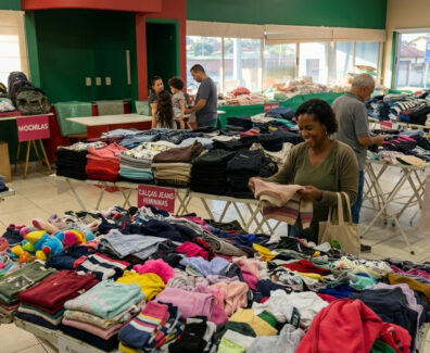 Bazar beneficente da AACC em Campo Grande oferece itens a preço único para apoiar crianças com câncer