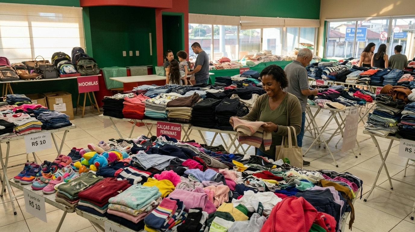 Bazar beneficente da AACC em Campo Grande oferece itens a preço único para apoiar crianças com câncer