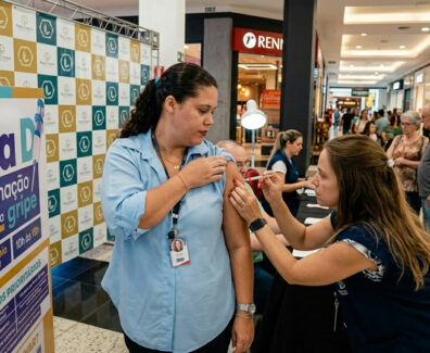 Campanha de vacinação contra gripe e multivacinação mobiliza Pátio Limeira Shopping em Limeira
