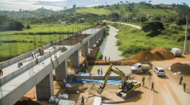 Governo de MS inicia construção de ponte de concreto sobre o Rio do Peixe