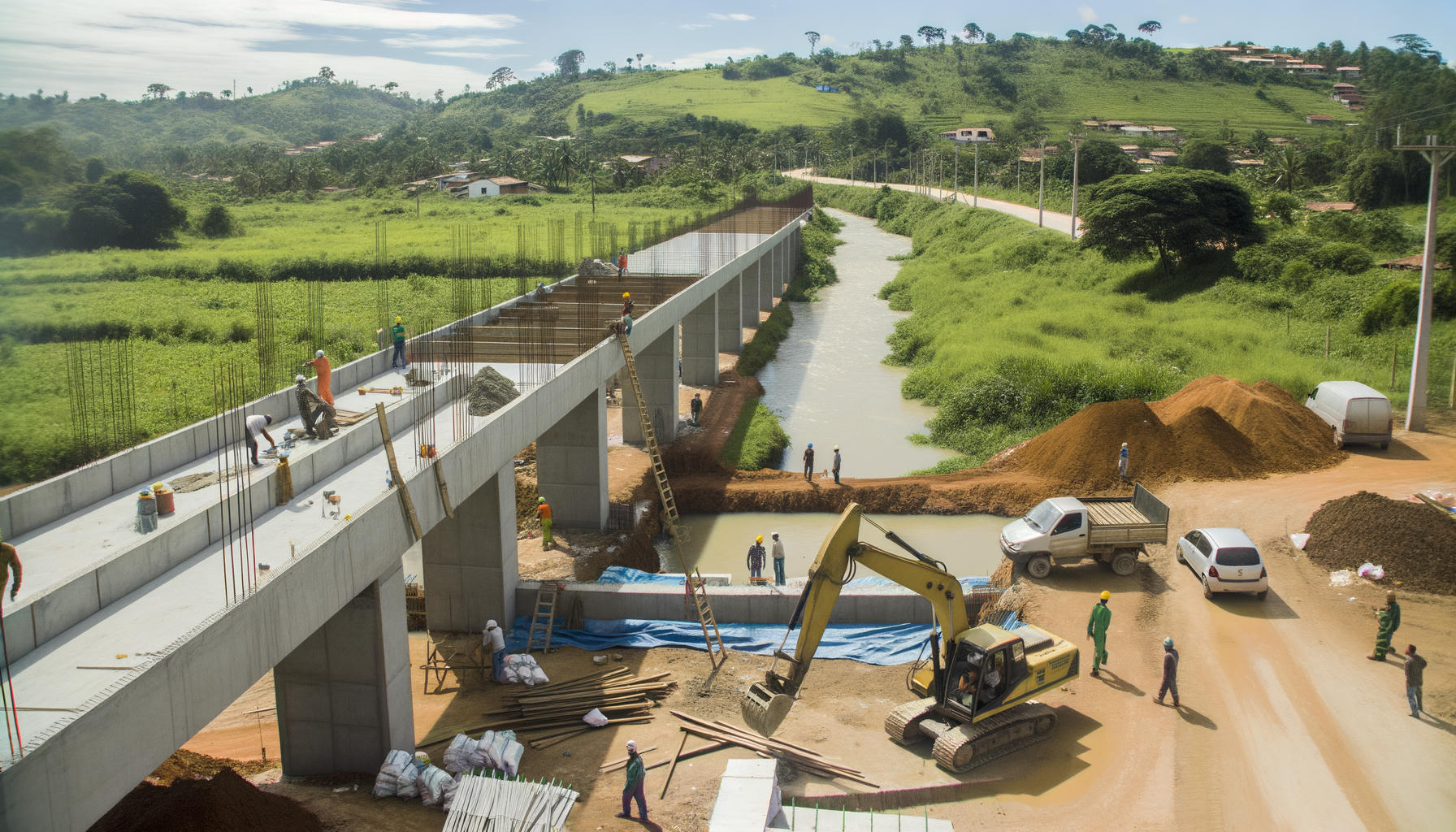Governo de MS inicia construção de ponte de concreto sobre o Rio do Peixe
