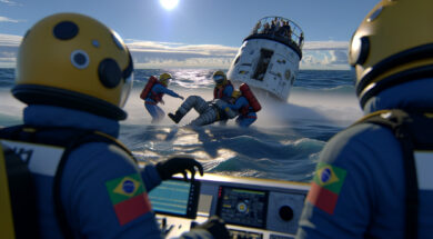 Astronautas da Artemis II são resgatados após missão histórica