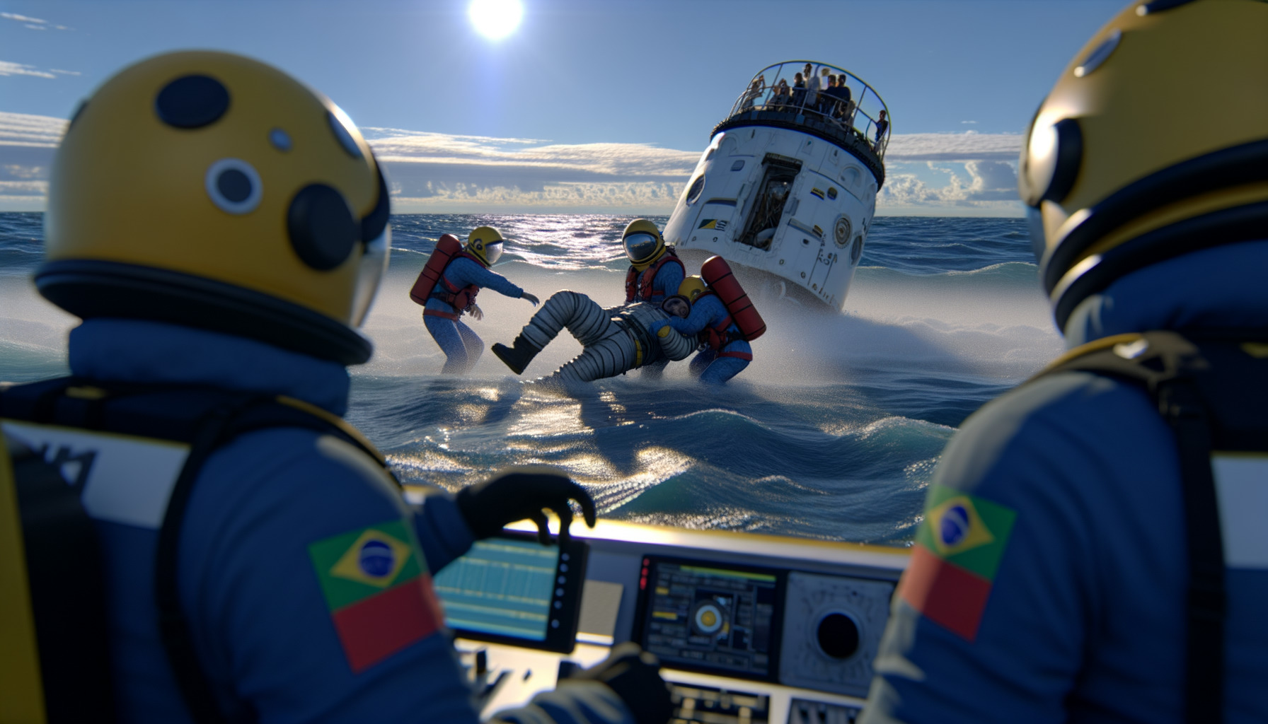 Astronautas da Artemis II são resgatados após missão histórica