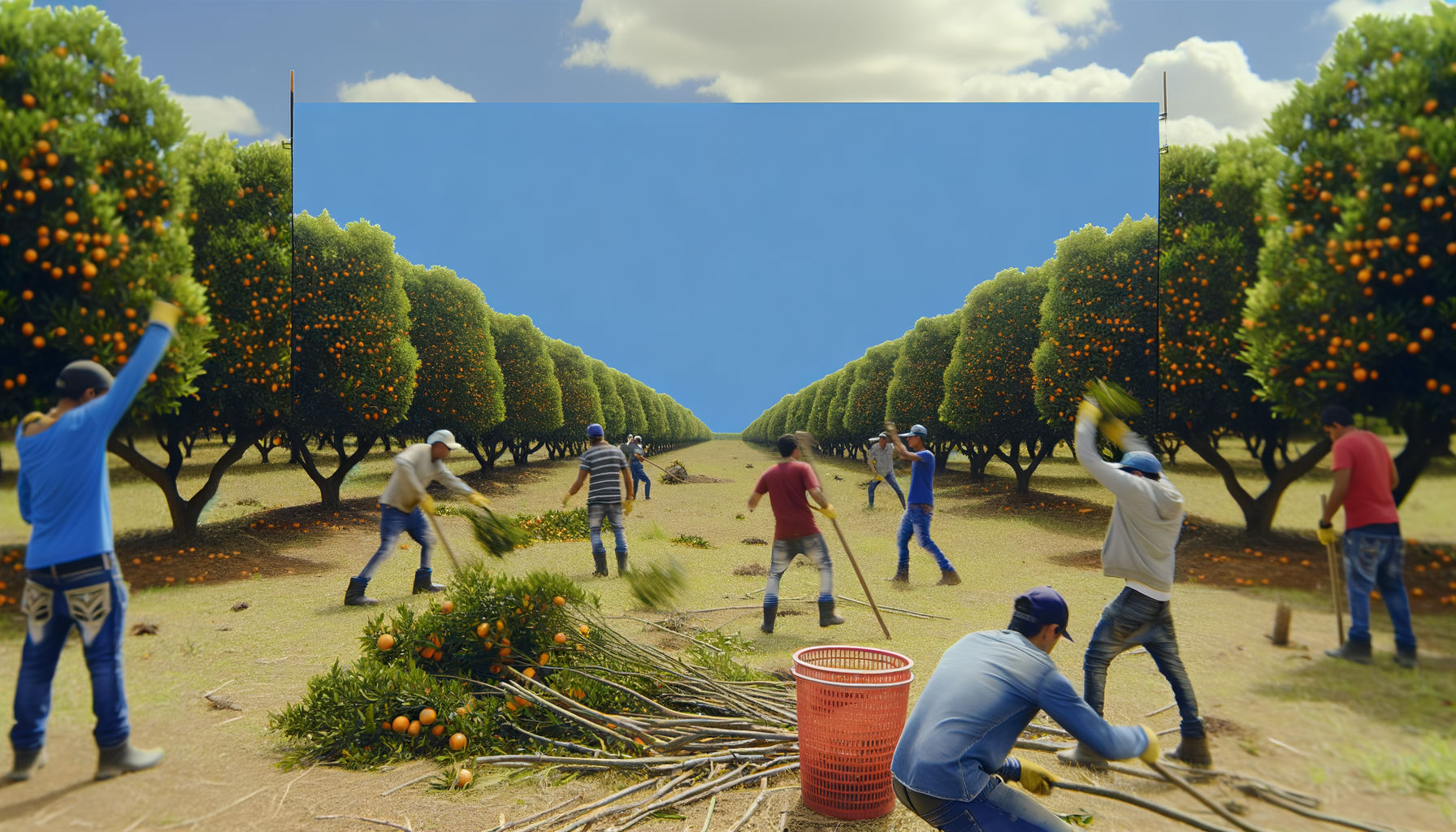 Governador participa de ação para proteger laranjais em Mato Grosso do Sul