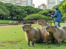 Capivaras de Curitiba são destaque em documentário japonês
