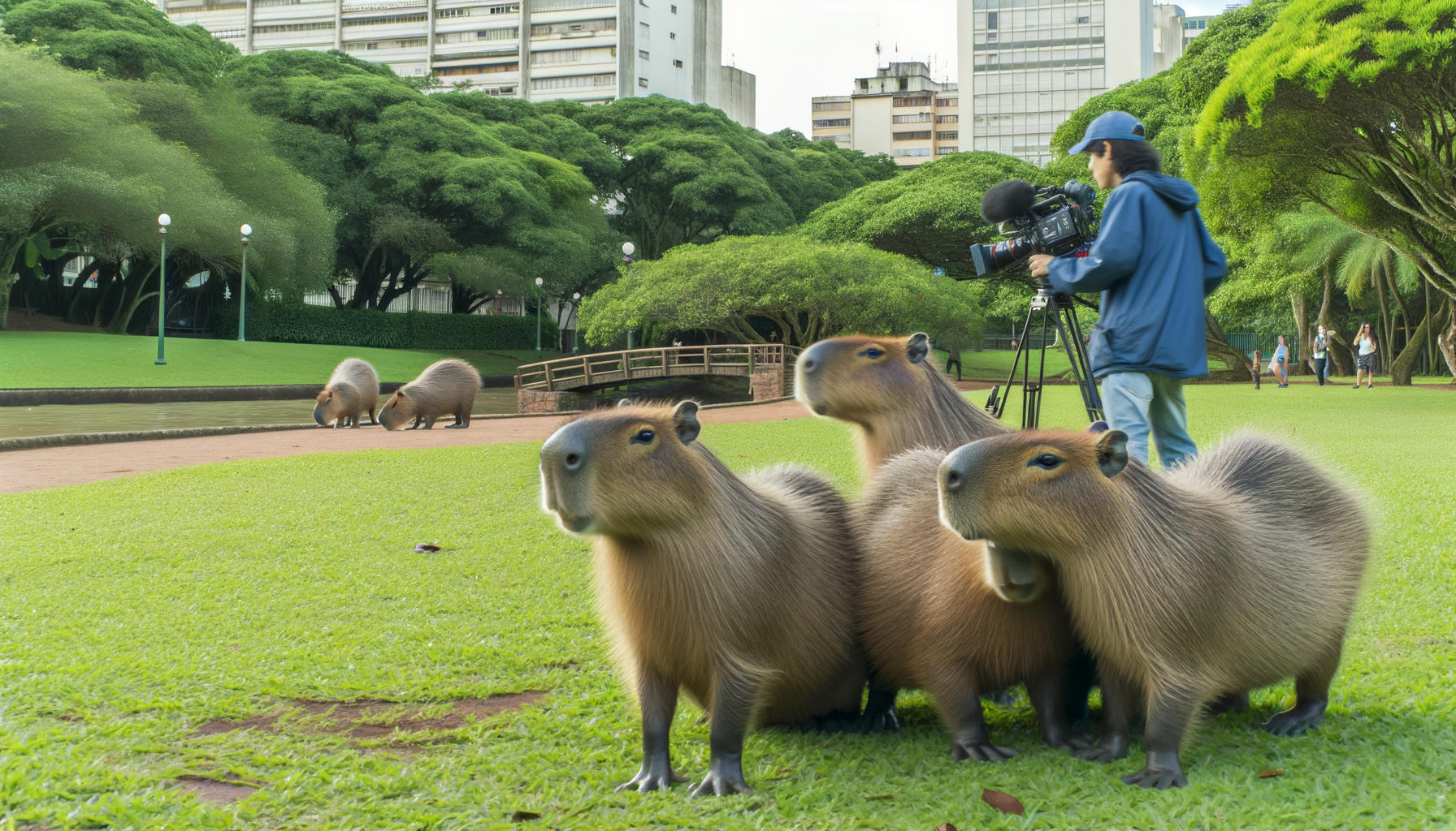 Capivaras de Curitiba são destaque em documentário japonês